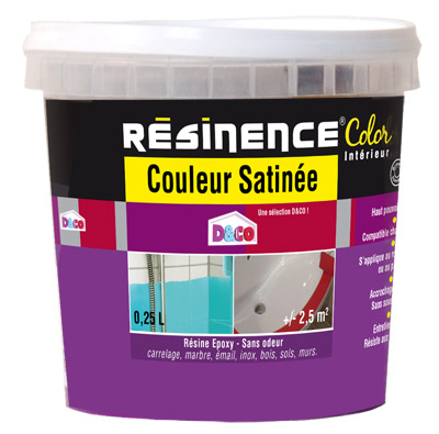Test Resinence : Renovation plan de travail avec peinture résine 